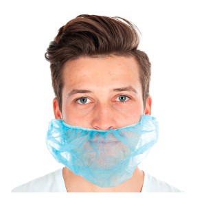 COBRE BARBA DESCART AZUL POLIPROPILENO 29261(cx100un)